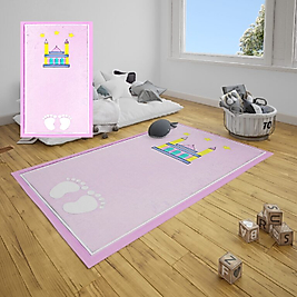 İSİMSİZ PEMBE YILDIZ SECCADE MY21185 (100x55cm Ebatlarında 12 yaşa kadar uygundur)