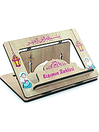 AB75-76 Masaüstü Kadameli Ayarlanabilir Ahşap Kızımın Oğlumun Rahlesi Ve Kitap Okuma Standı (32 x 23 cm)